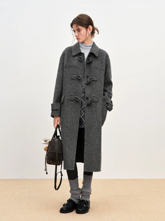 033 - Tweedmantel Damen – Oversize & Elegant