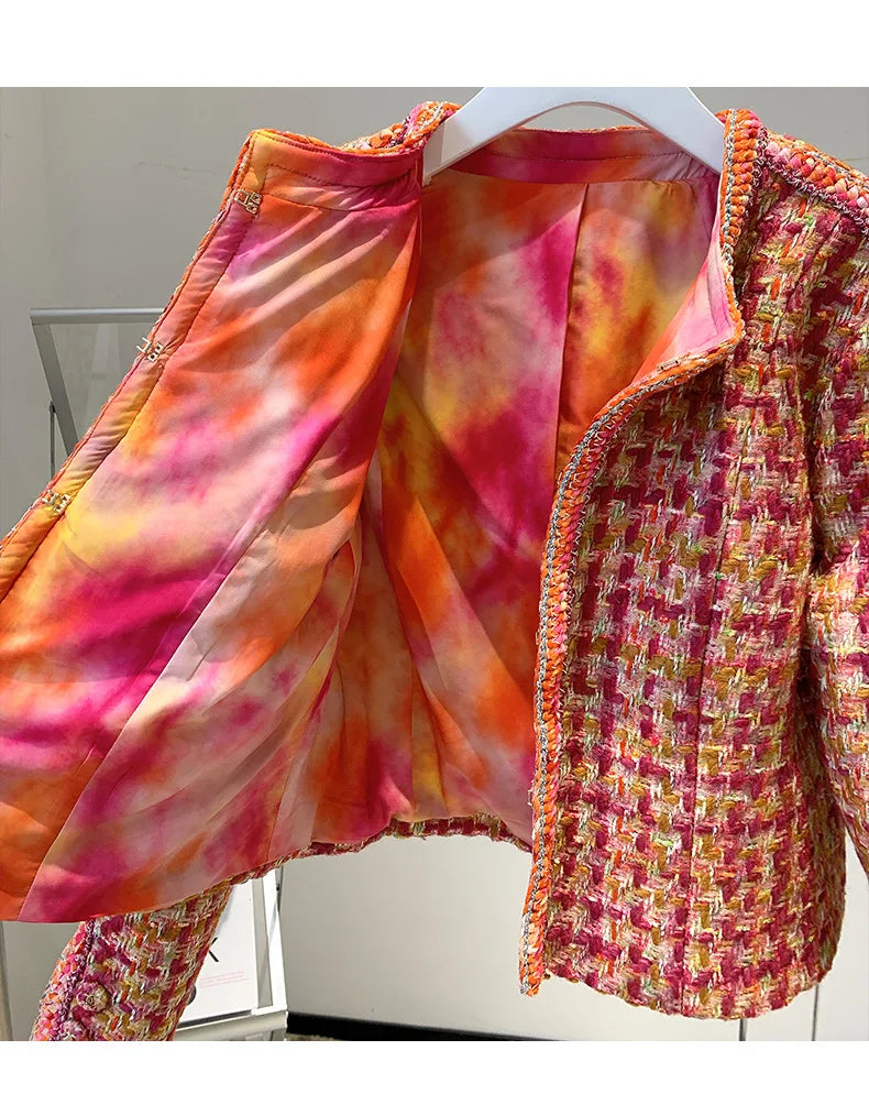 042 - Tweedjacke Damen – Kurz & Luxury Design