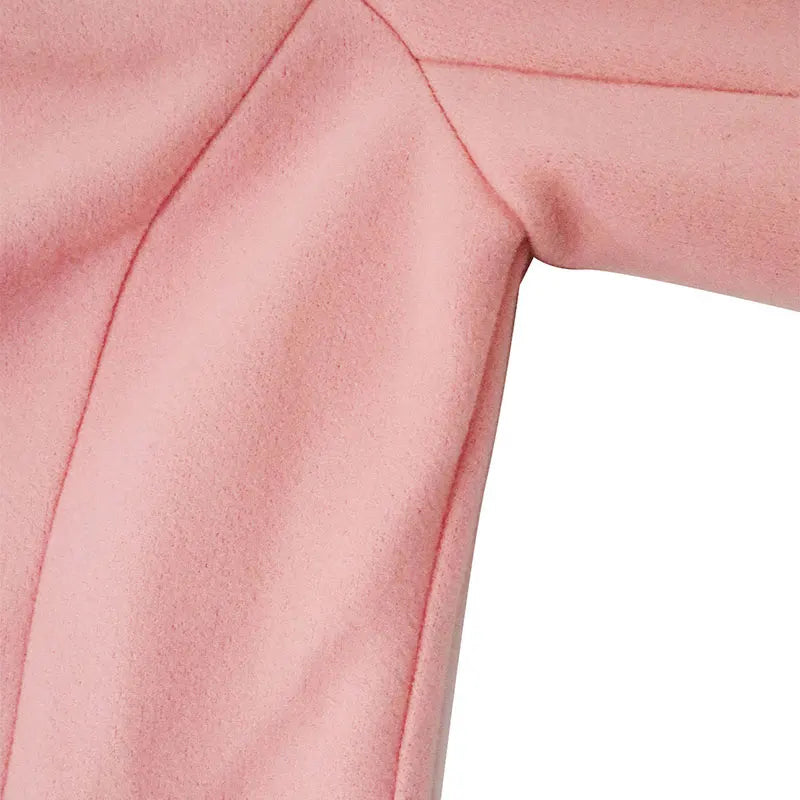 145 - Damen Zweireiher Mantel Lang & Elegant