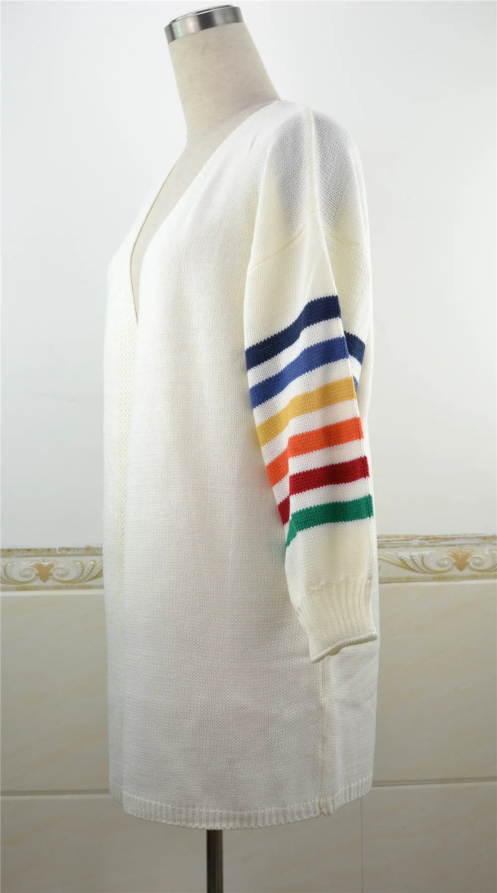 118 - Strick Cardigan Damen Mittellang Elegant