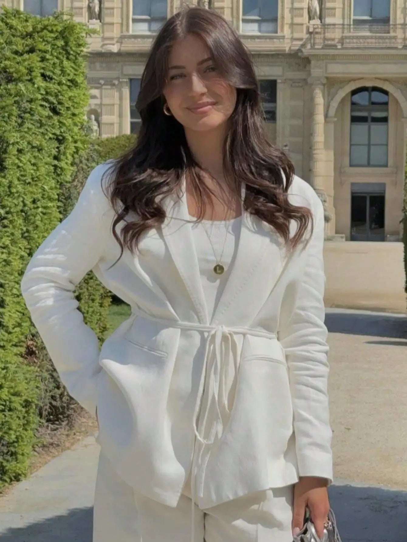 112 - Damen Blazer Mit Spitze-Up & Reverskragen