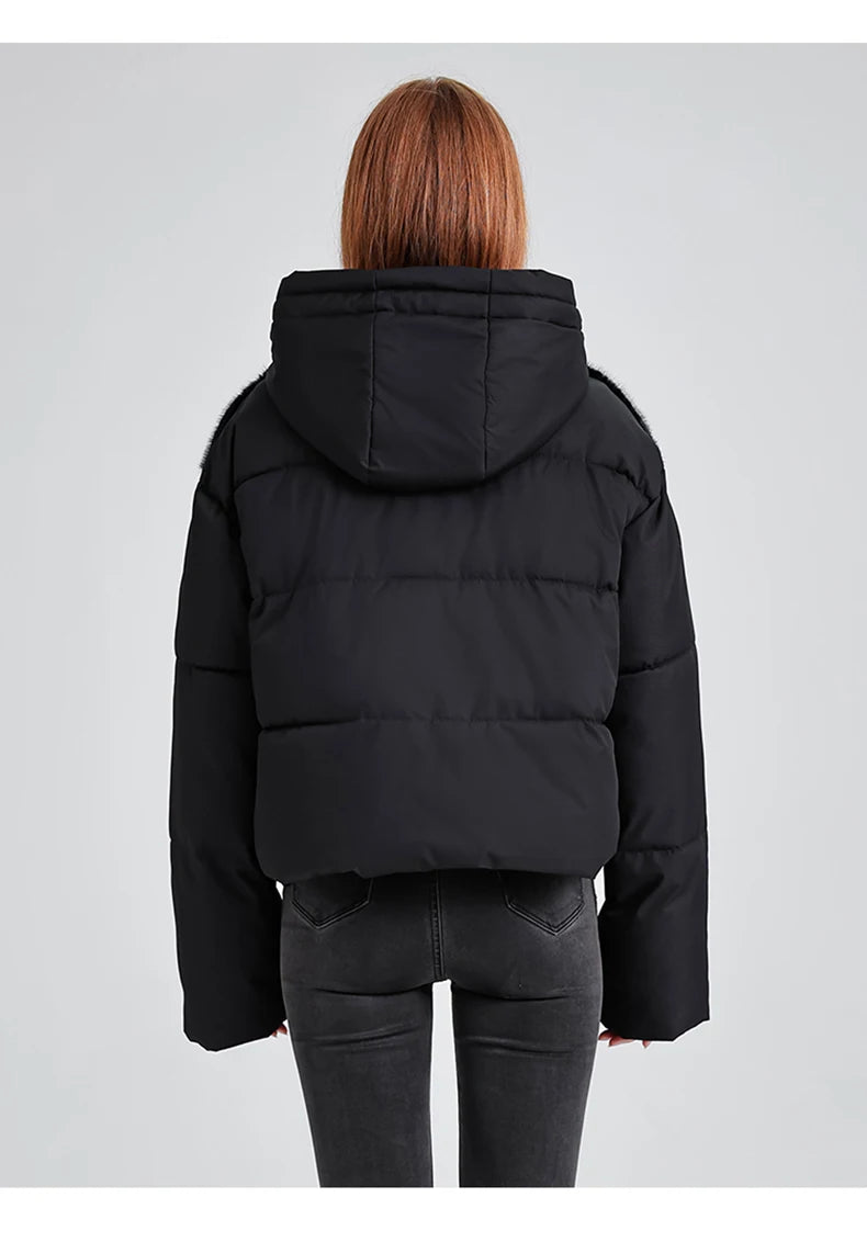 046 - Plüschmantel Damen – Warm & Modern