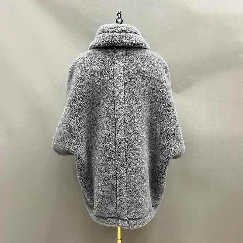 047 - Teddy Coat Damen – Echtfell & Warm