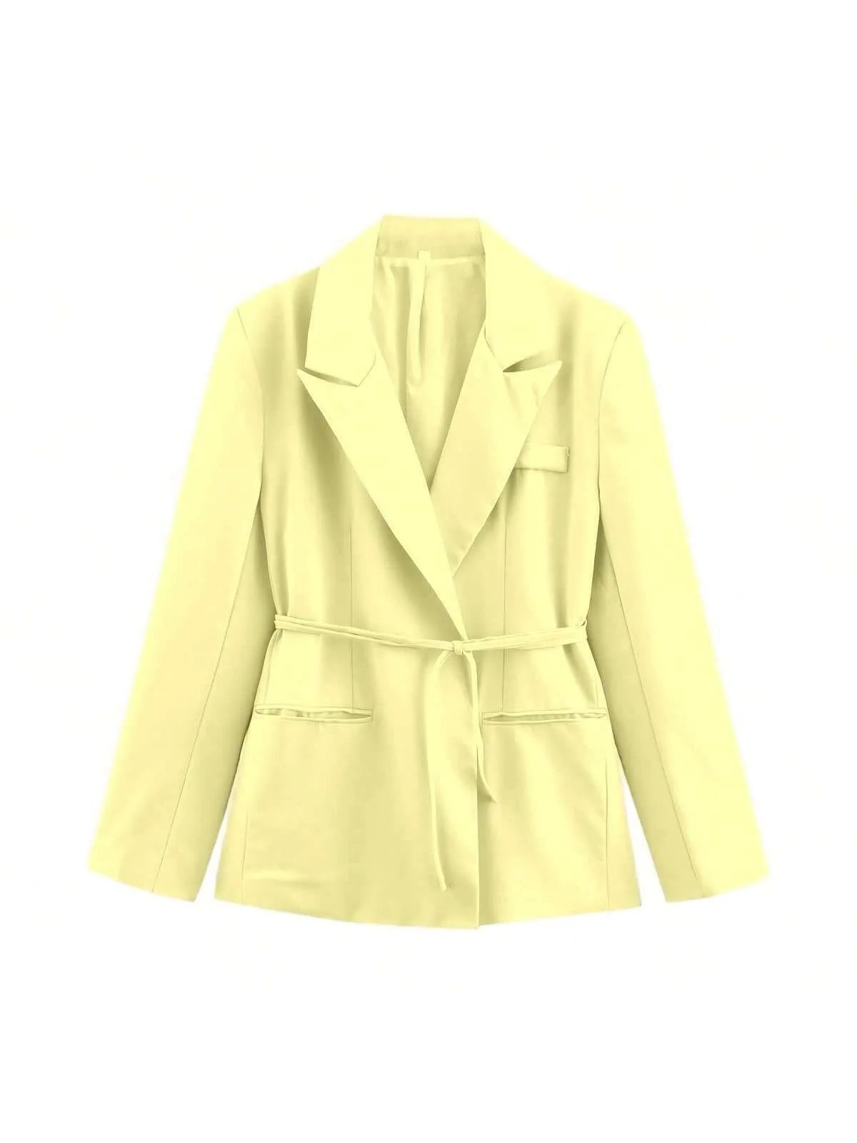 112 - Damen Blazer Mit Spitze-Up & Reverskragen