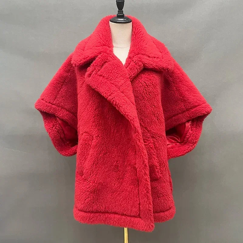 047 - Teddy Coat Damen – Echtfell & Warm