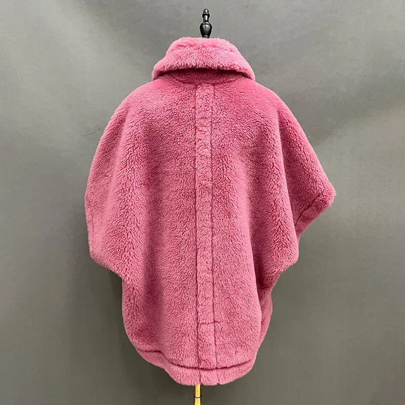 047 - Teddy Coat Damen – Echtfell & Warm