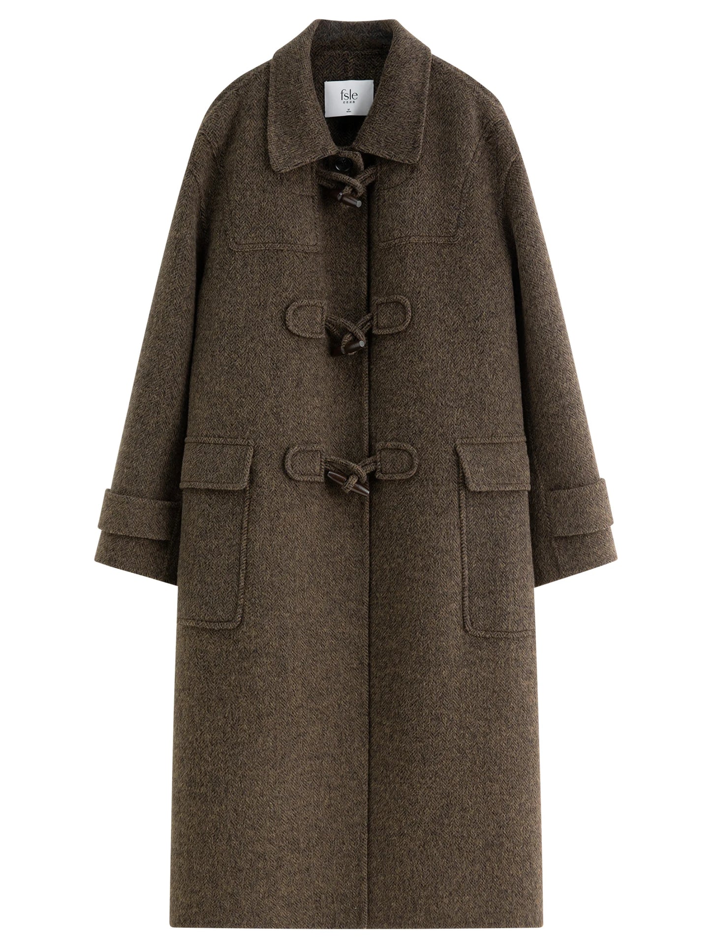 033 - Tweedmantel Damen – Oversize & Elegant