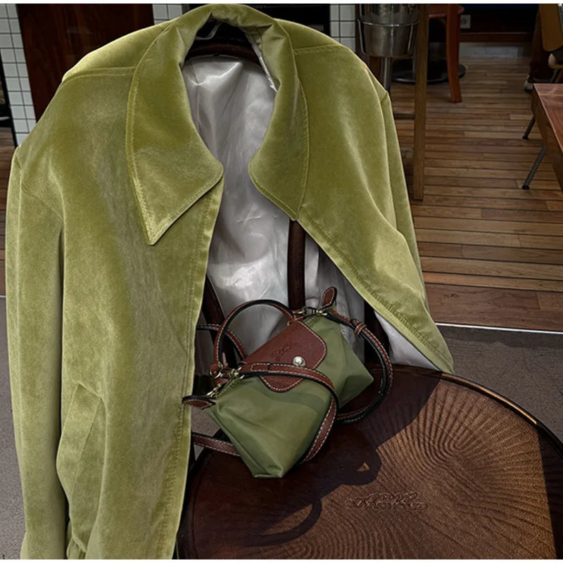 055 - Suede Bomber Jacket Damen – Modern & Stylisch