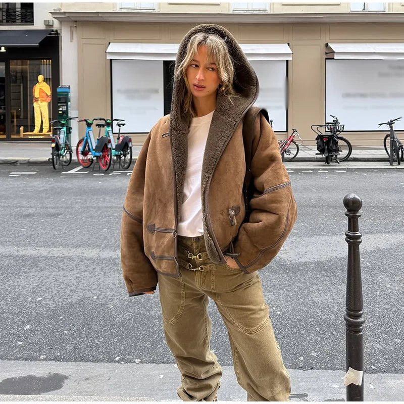 066 - Wildlederjacke Damen – Modern & Locker