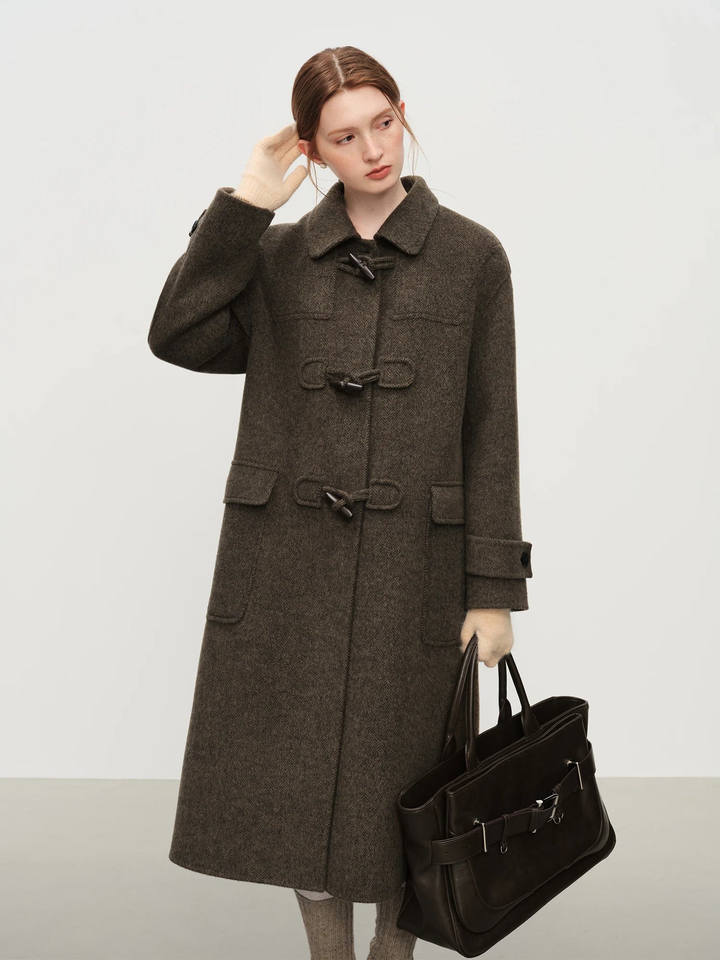 033 - Tweedmantel Damen – Oversize & Elegant