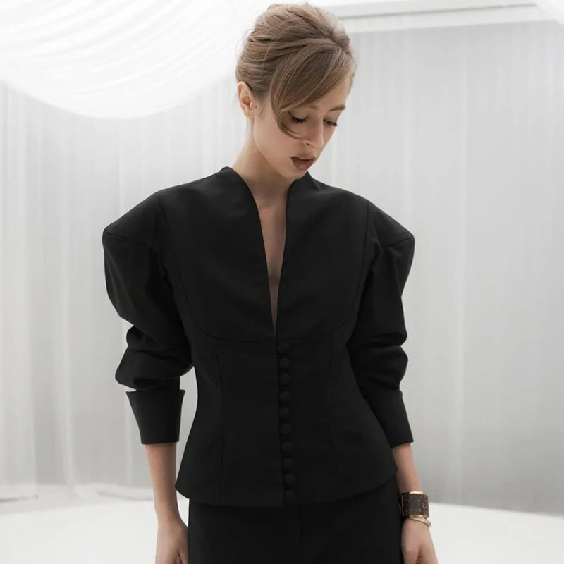 053 - Kurzblazer Damen – Elegant & Modern