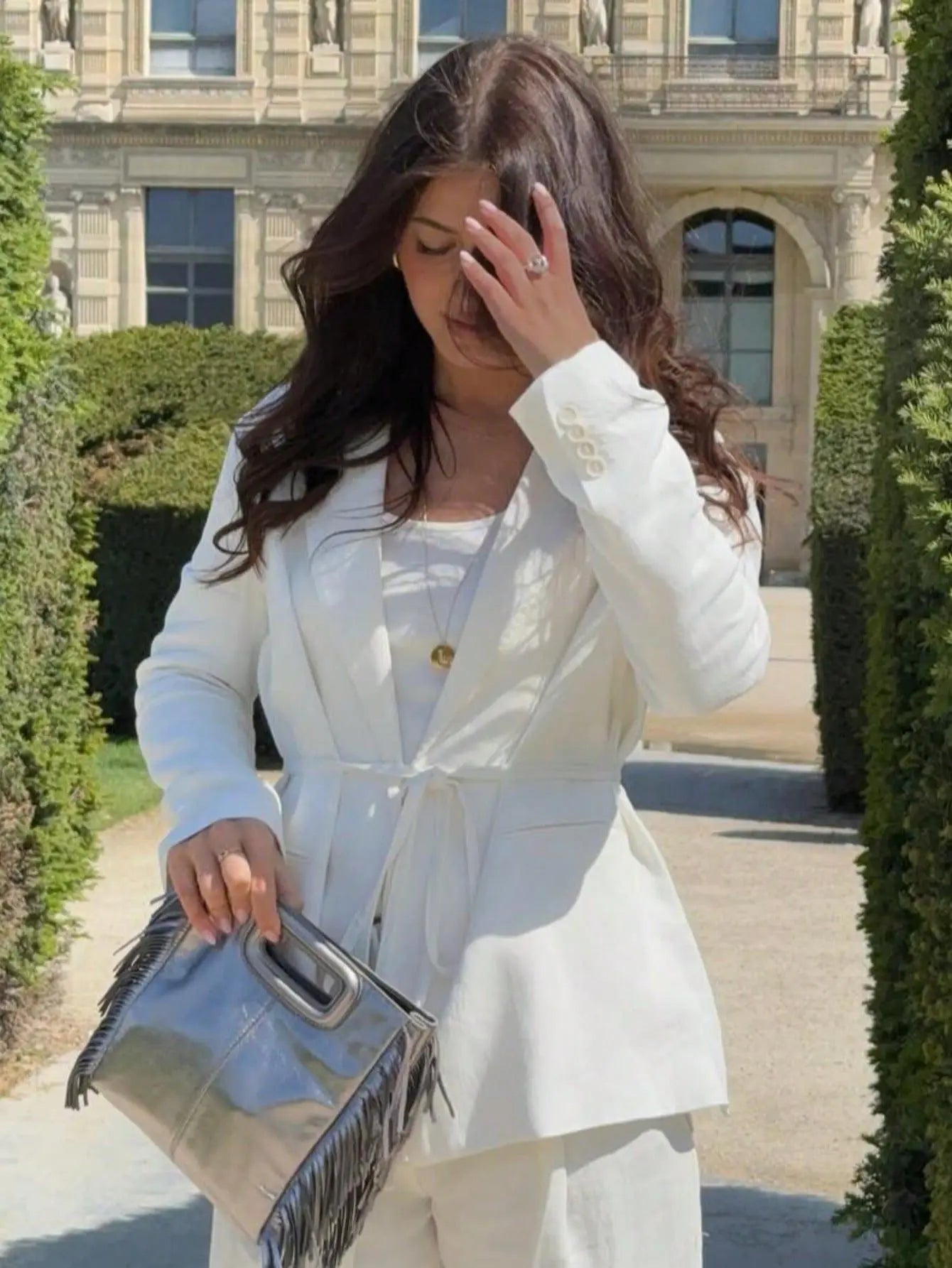 112 - Damen Blazer Mit Spitze-Up & Reverskragen