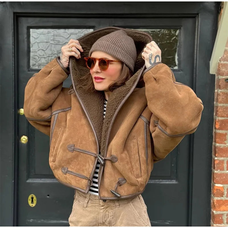 066 - Wildlederjacke Damen – Modern & Locker