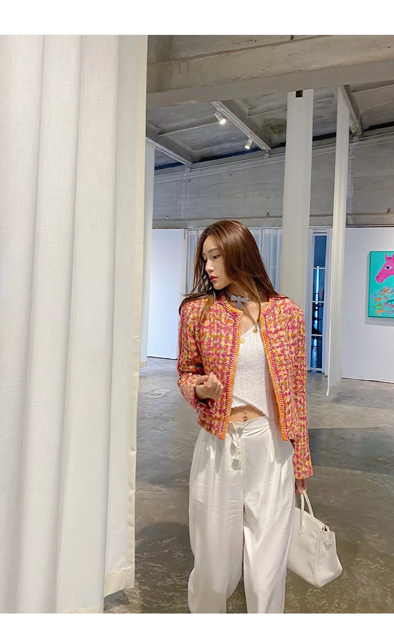 042 - Tweedjacke Damen – Kurz & Luxury Design