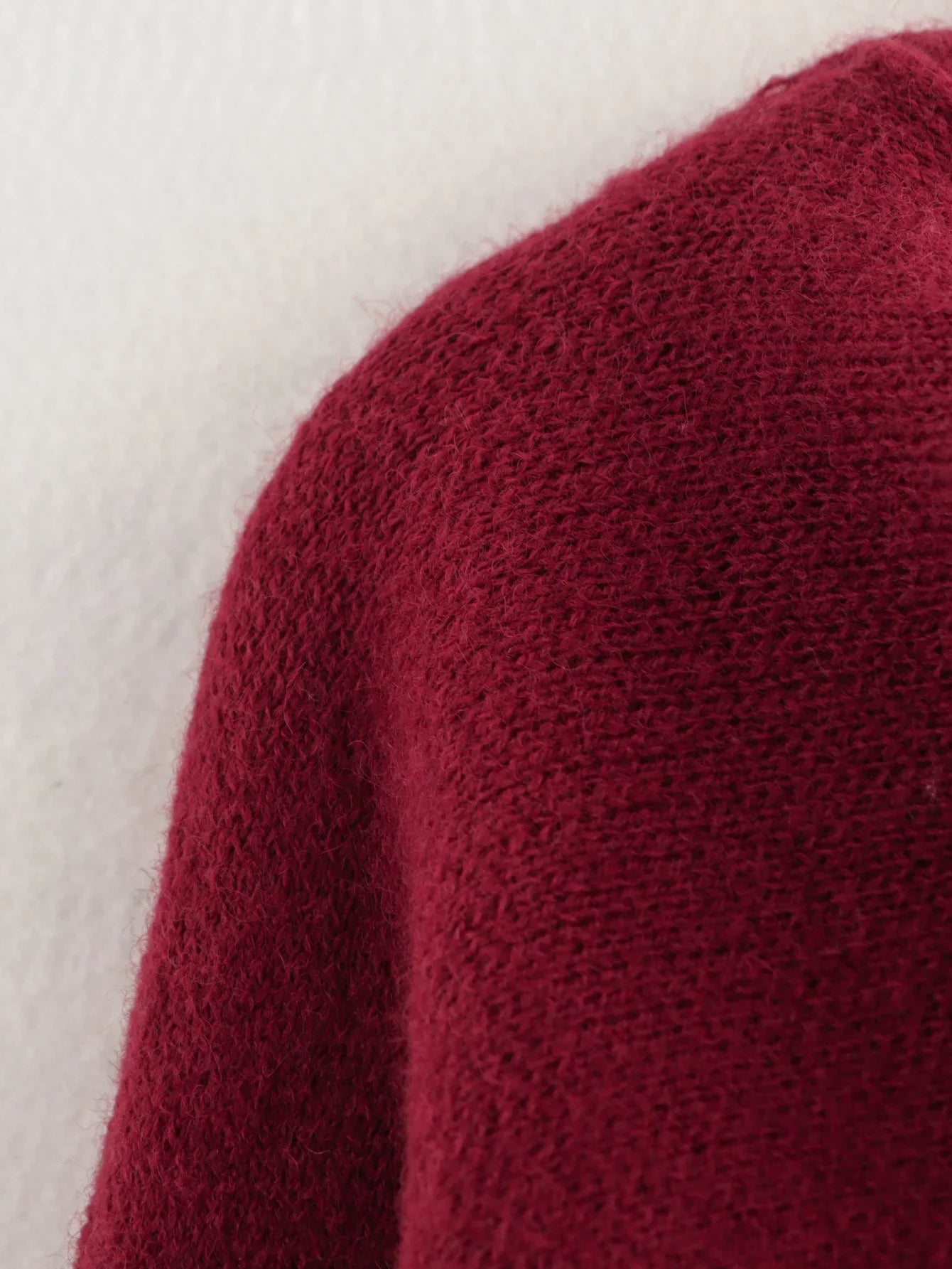 122 - Oversize Strickjacke Damen mit Schalkragen