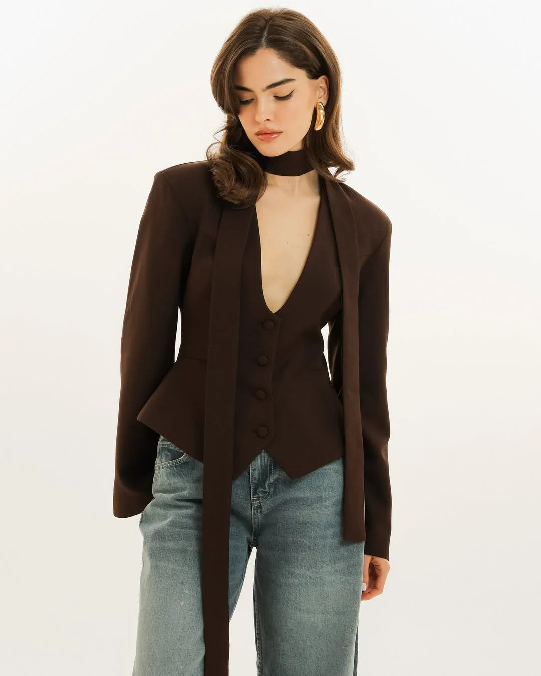 028 - Eleganter Blazer Damen – Tailliert & Modern