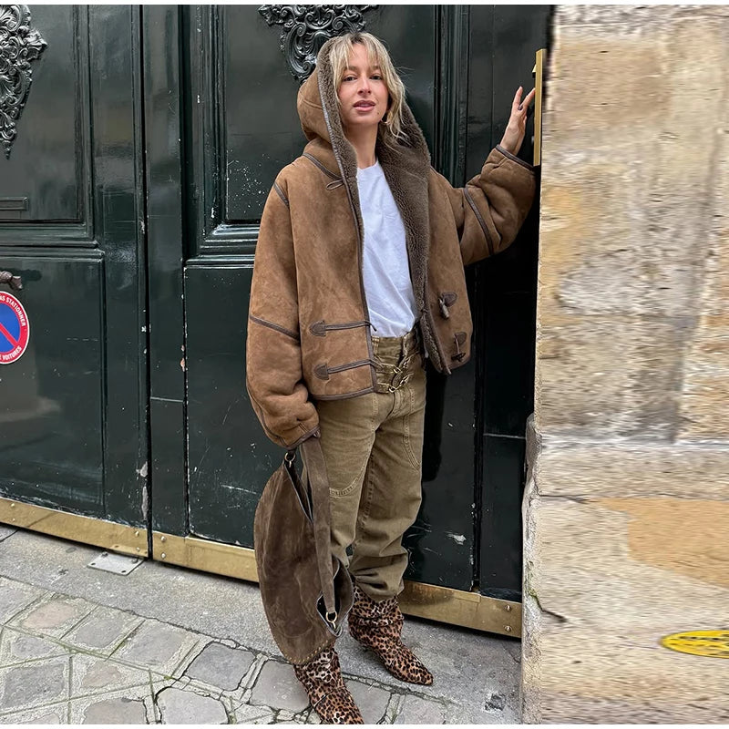 066 - Wildlederjacke Damen – Modern & Locker