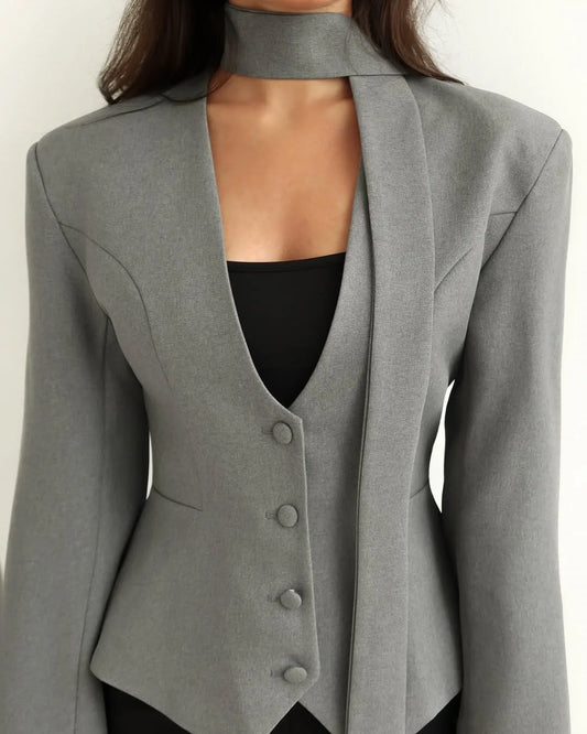 028 - Eleganter Blazer Damen – Tailliert & Modern