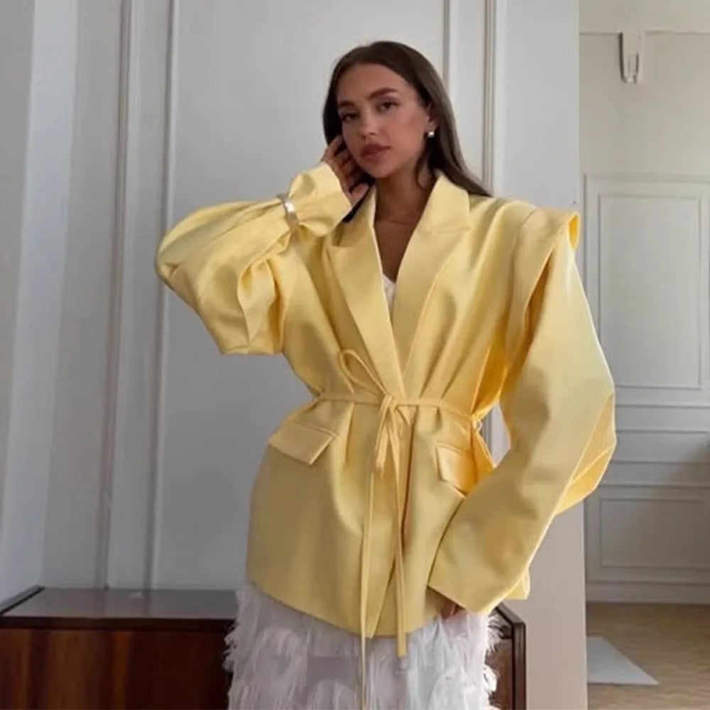 069 - Patchwork Blazer Damen – Elegant & Modern