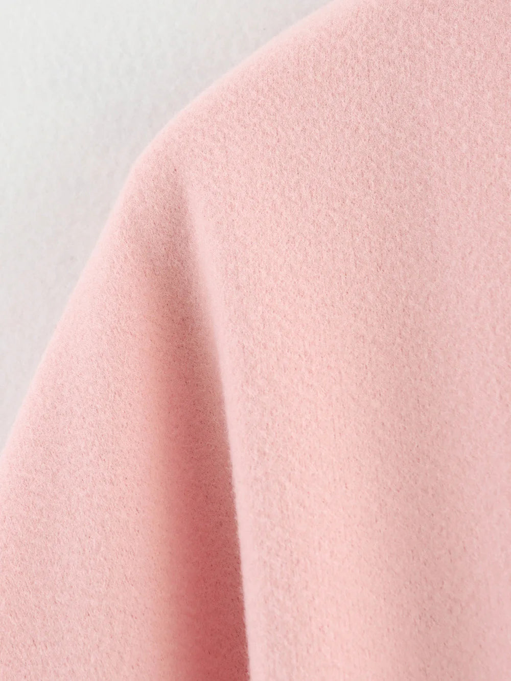 079 - Einfarbiger Schleifen-Mantel – Herbst/Winter Damenjacke