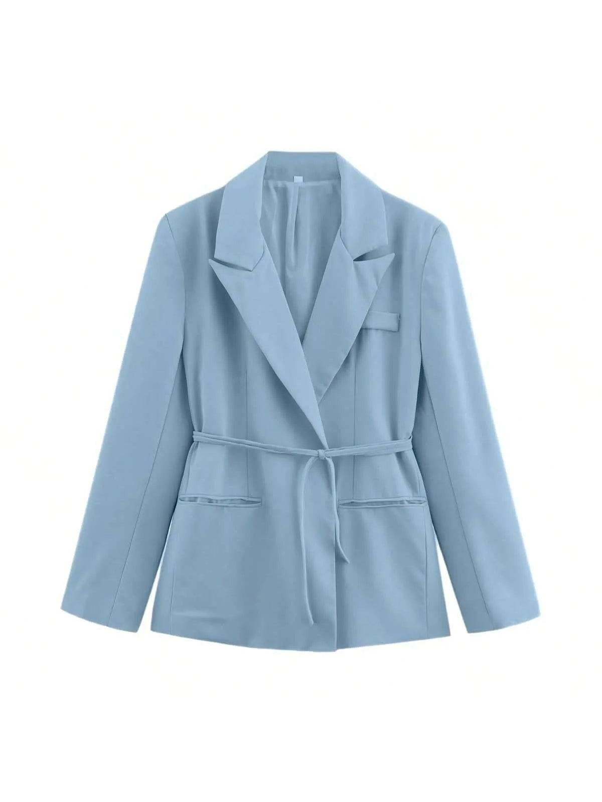 112 - Damen Blazer Mit Spitze-Up & Reverskragen