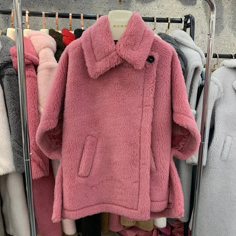 047 - Teddy Coat Damen – Echtfell & Warm