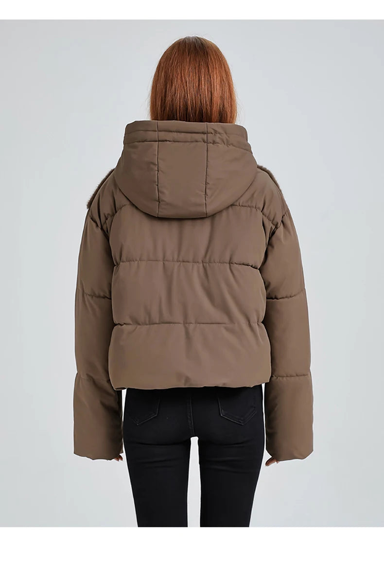 046 - Plüschmantel Damen – Warm & Modern