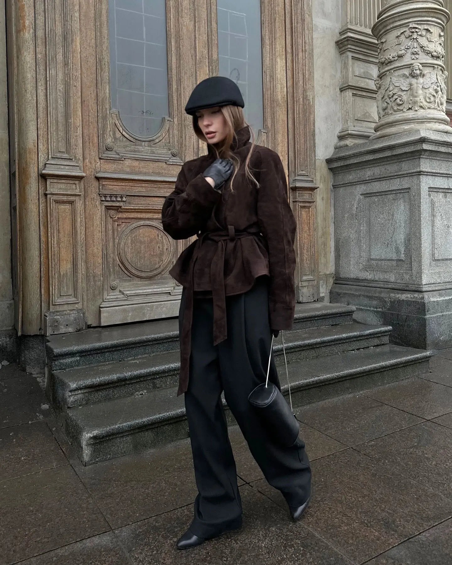 058 - Suede-Jacke Damen – Tailliert & Modern