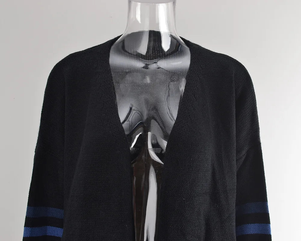 118 - Strick Cardigan Damen Mittellang Elegant