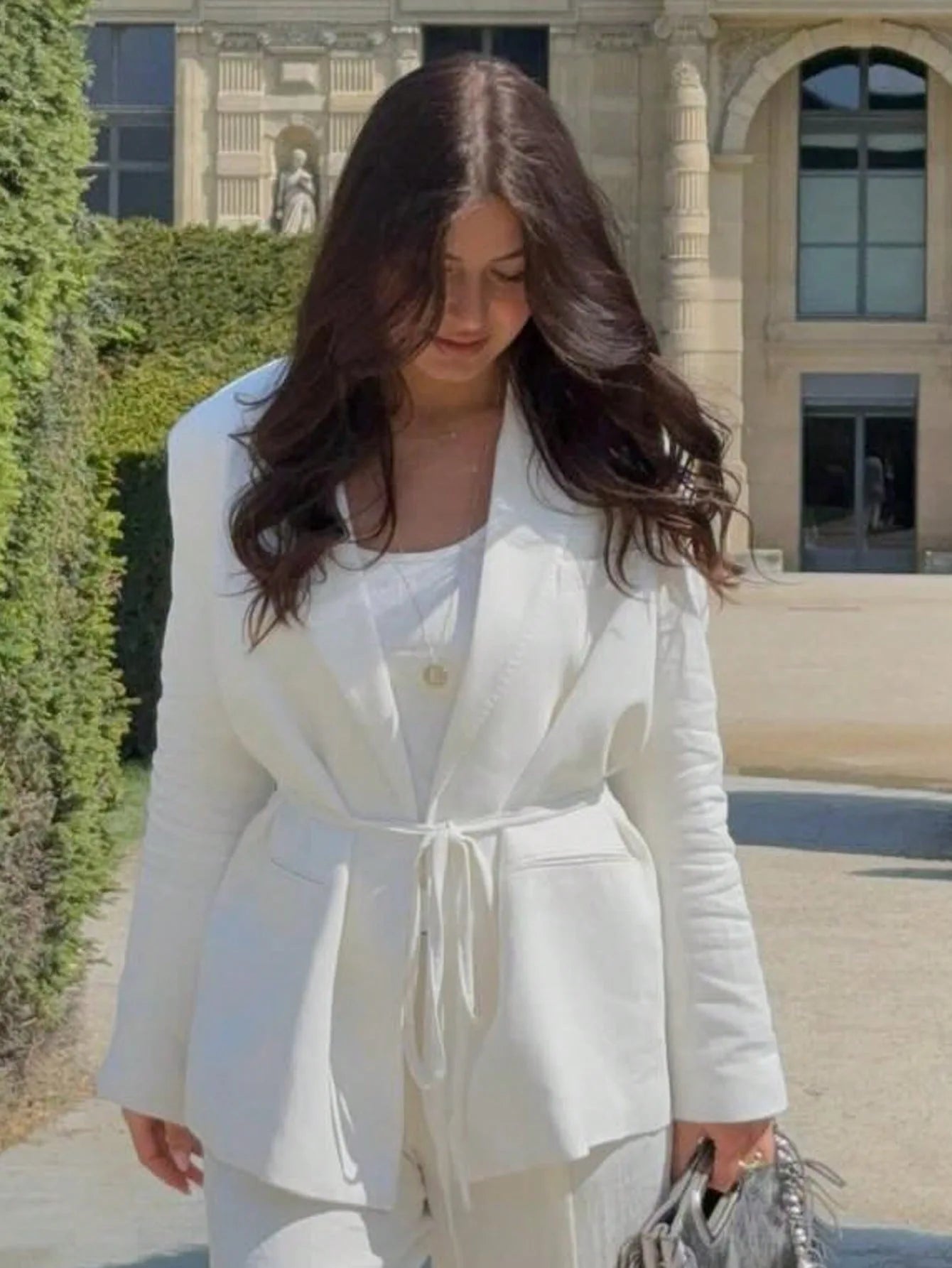 112 - Damen Blazer Mit Spitze-Up & Reverskragen