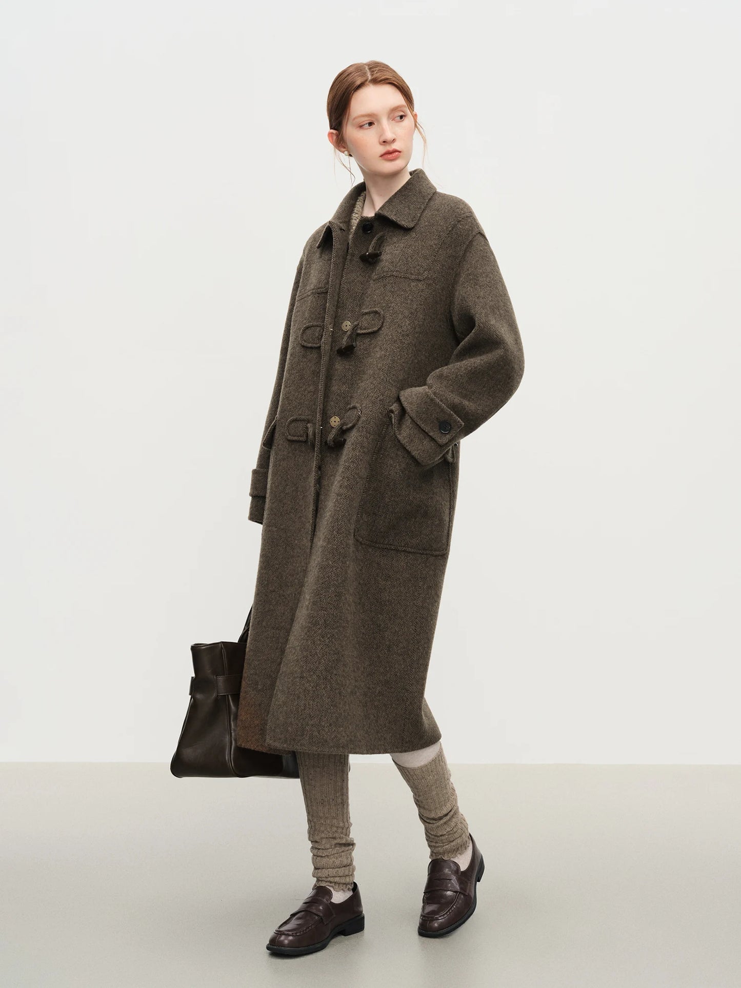 033 - Tweedmantel Damen – Oversize & Elegant