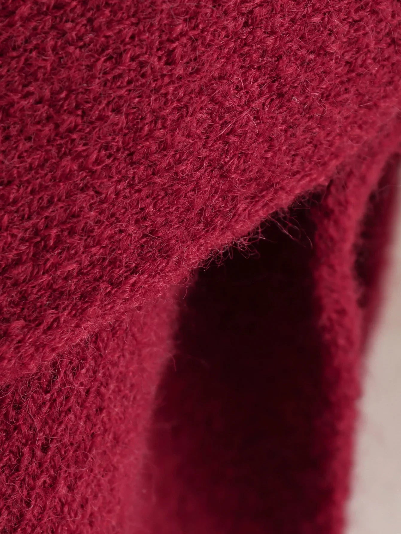 122 - Oversize Strickjacke Damen mit Schalkragen