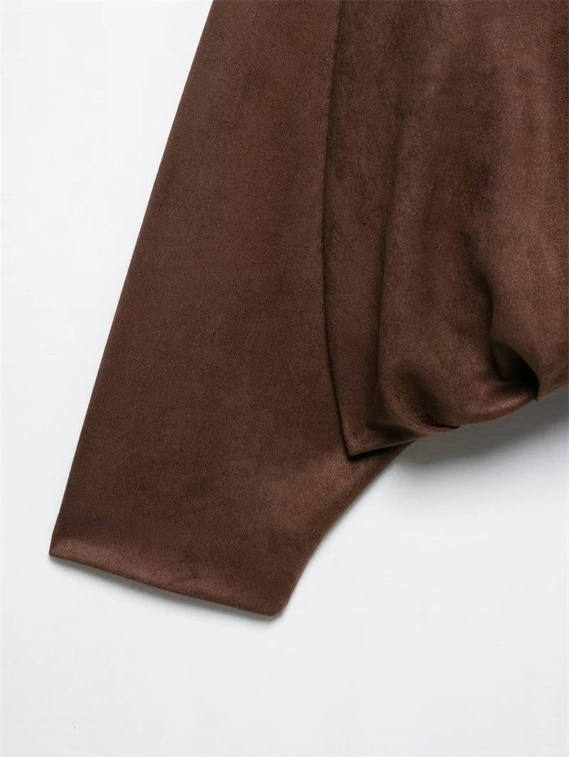 121 - Suede Bomberjacke Damen