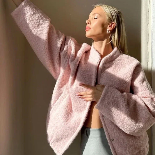 059 - Kurzfelljacke Damen – Warm & Stylisch