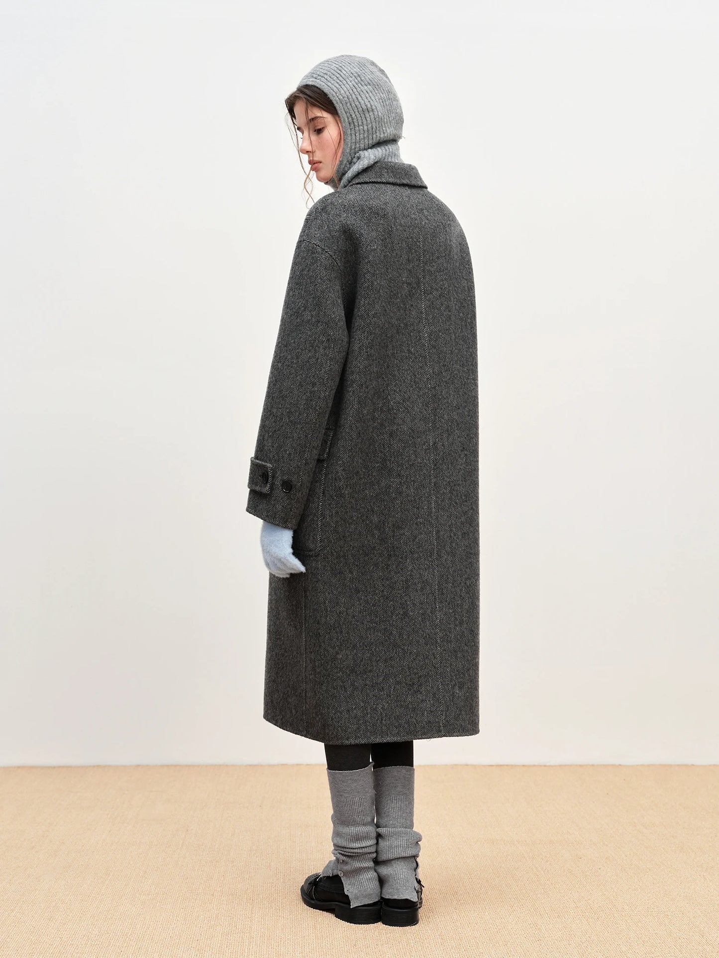 033 - Tweedmantel Damen – Oversize & Elegant