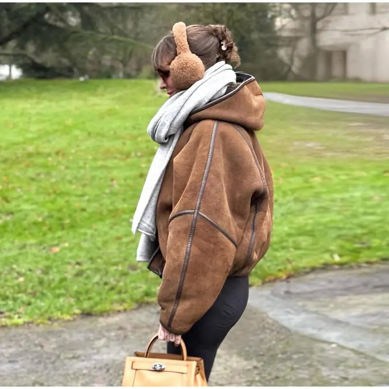 066 - Wildlederjacke Damen – Modern & Locker