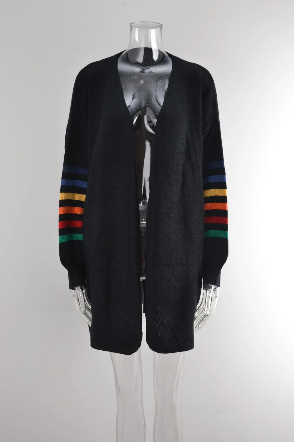 118 - Strick Cardigan Damen Mittellang Elegant