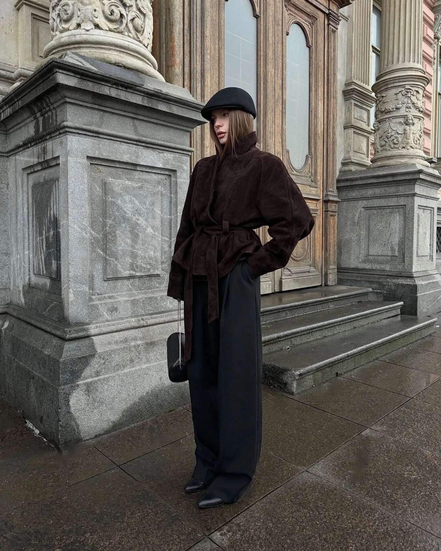 058 - Suede-Jacke Damen – Tailliert & Modern