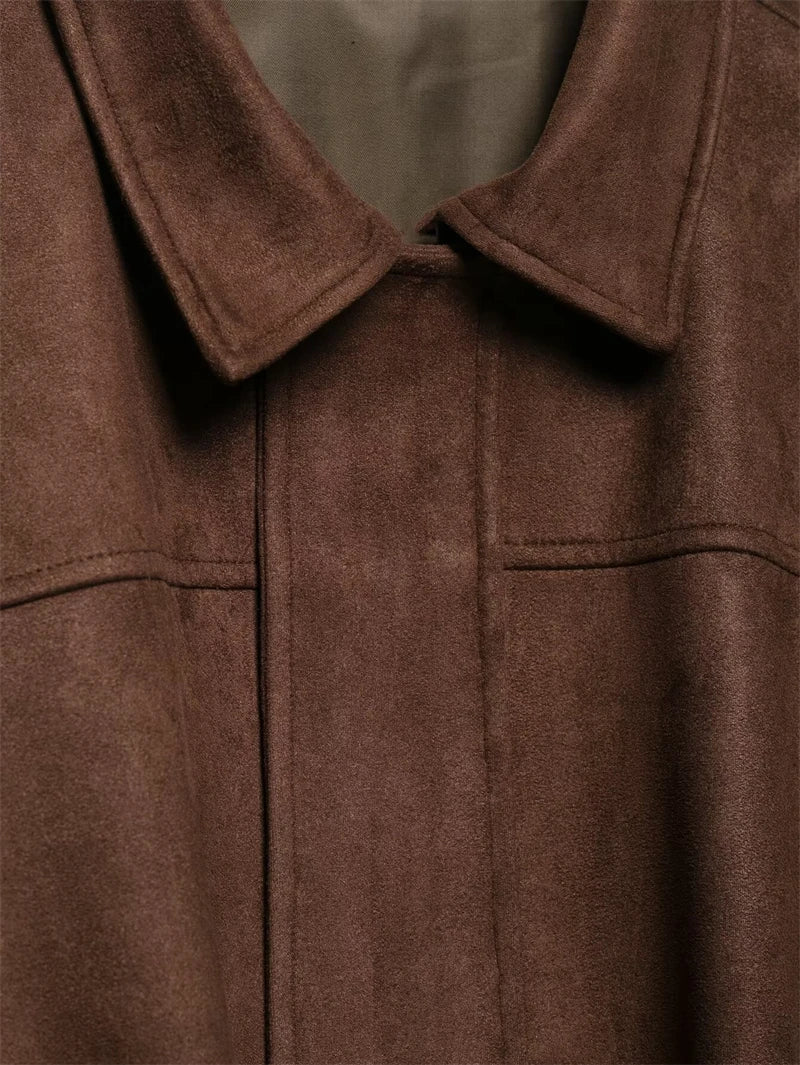 121 - Suede Bomberjacke Damen