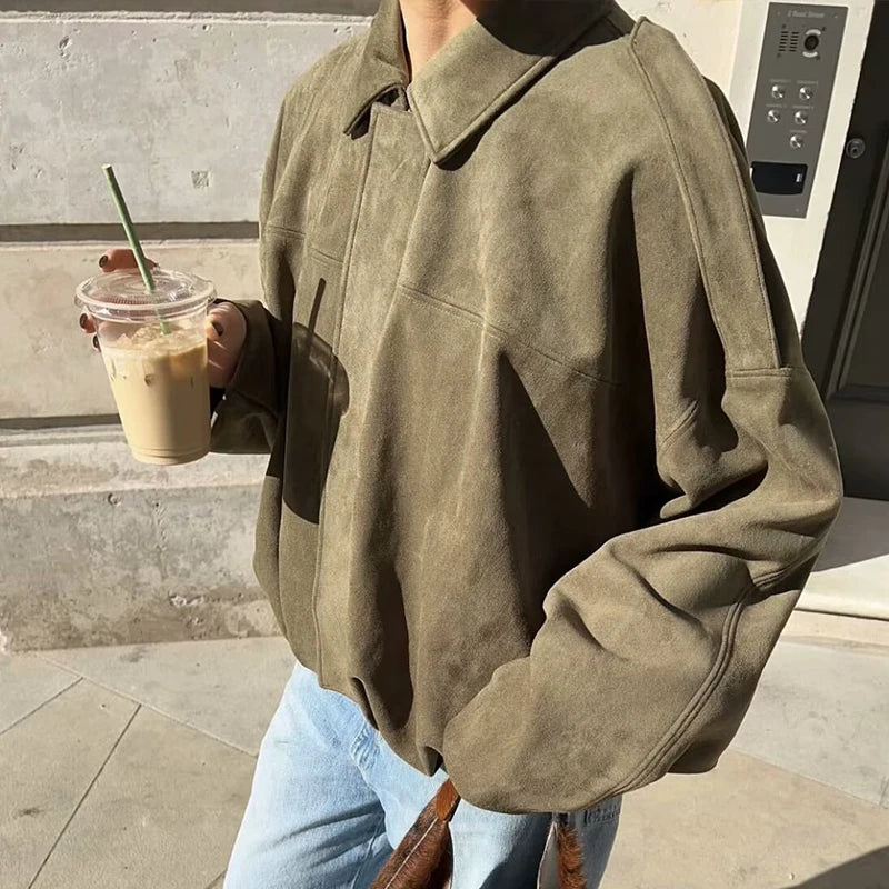 121 - Suede Bomberjacke Damen