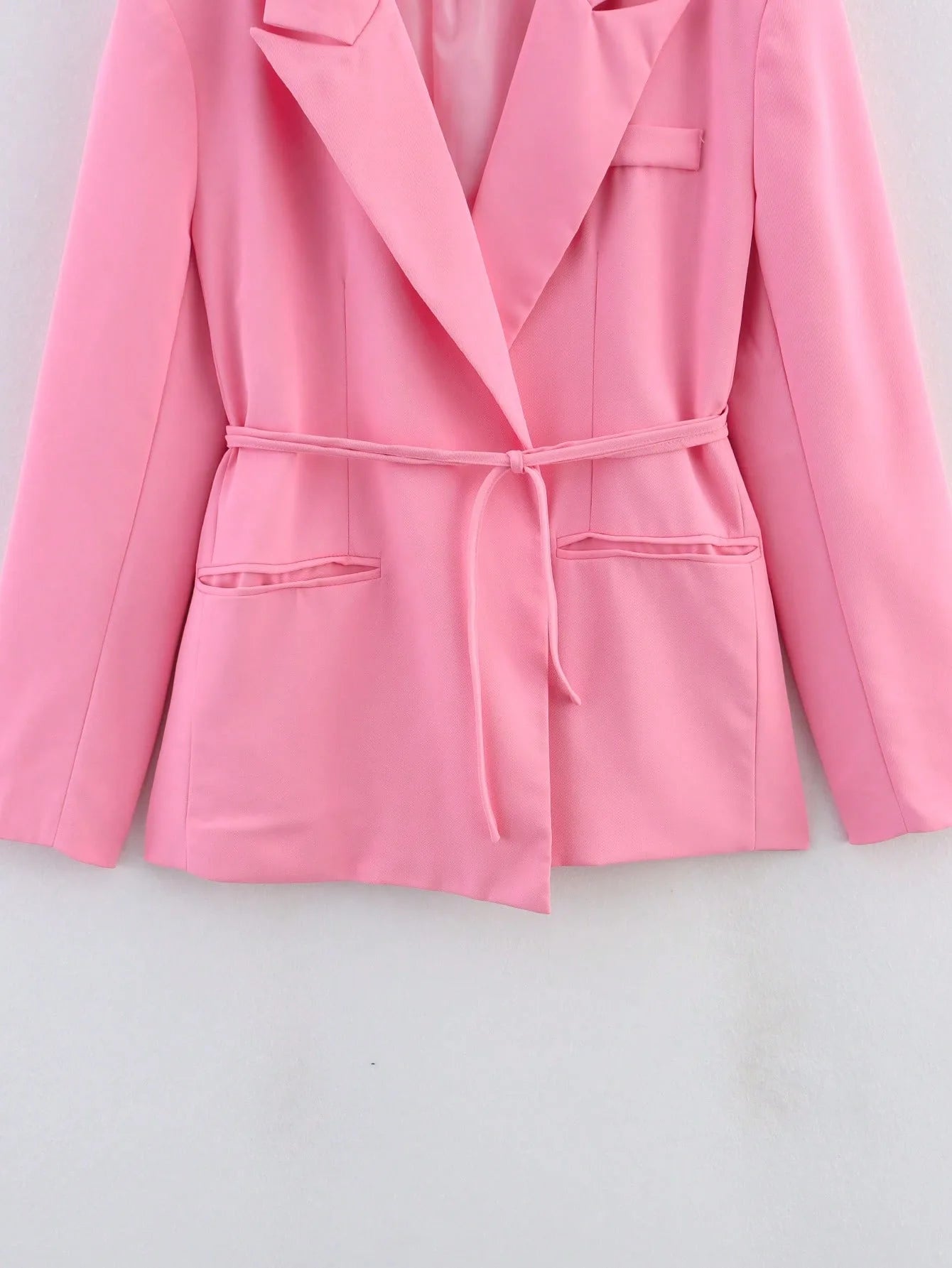 112 - Damen Blazer Mit Spitze-Up & Reverskragen