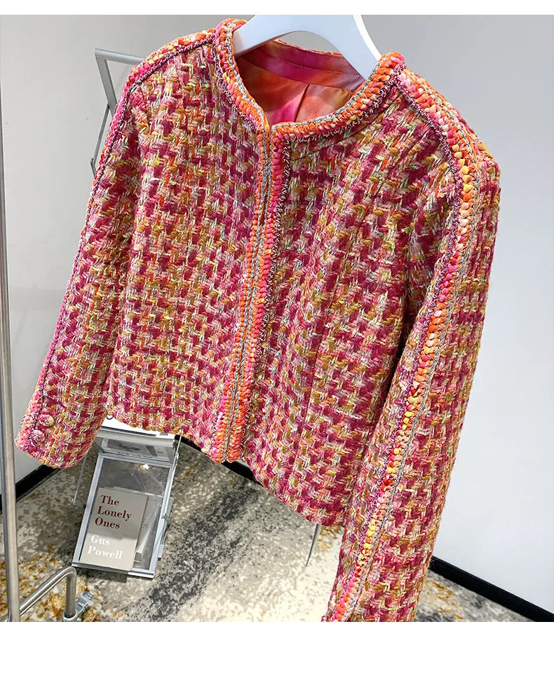 042 - Tweedjacke Damen – Kurz & Luxury Design