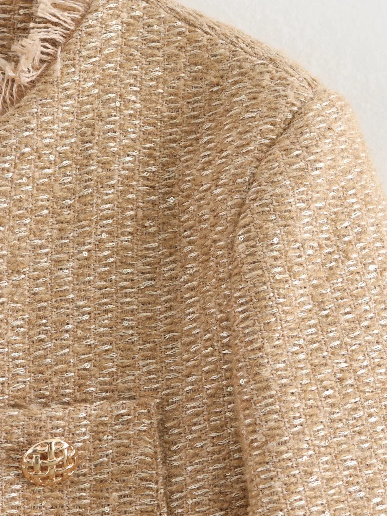 087 - Tweed Jacke Damen Elegant