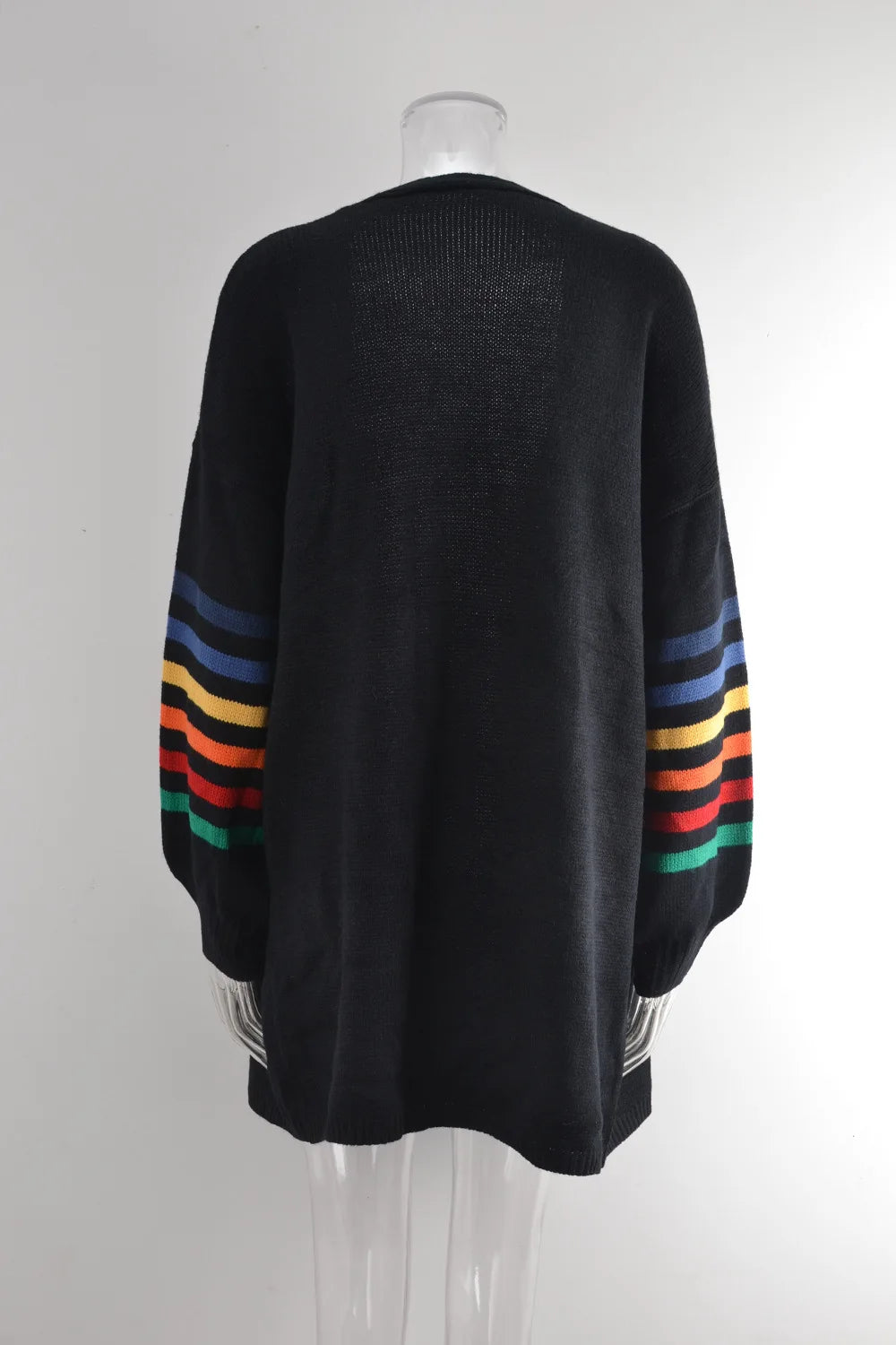 118 - Strick Cardigan Damen Mittellang Elegant