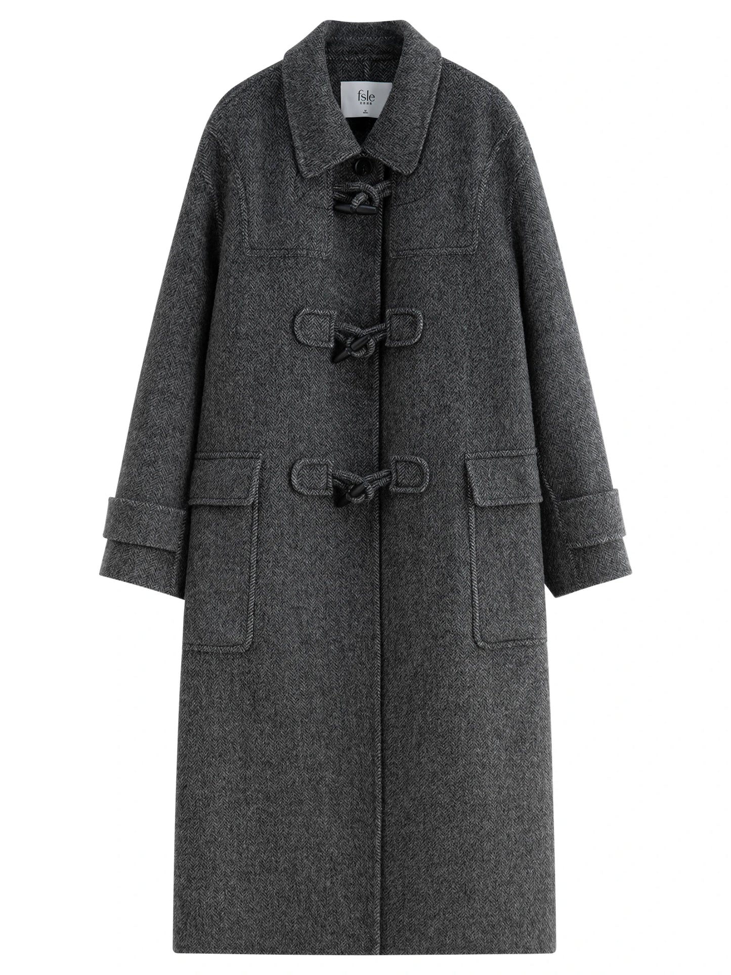 033 - Tweedmantel Damen – Oversize & Elegant