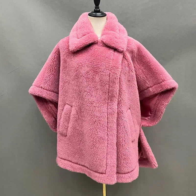 047 - Teddy Coat Damen – Echtfell & Warm