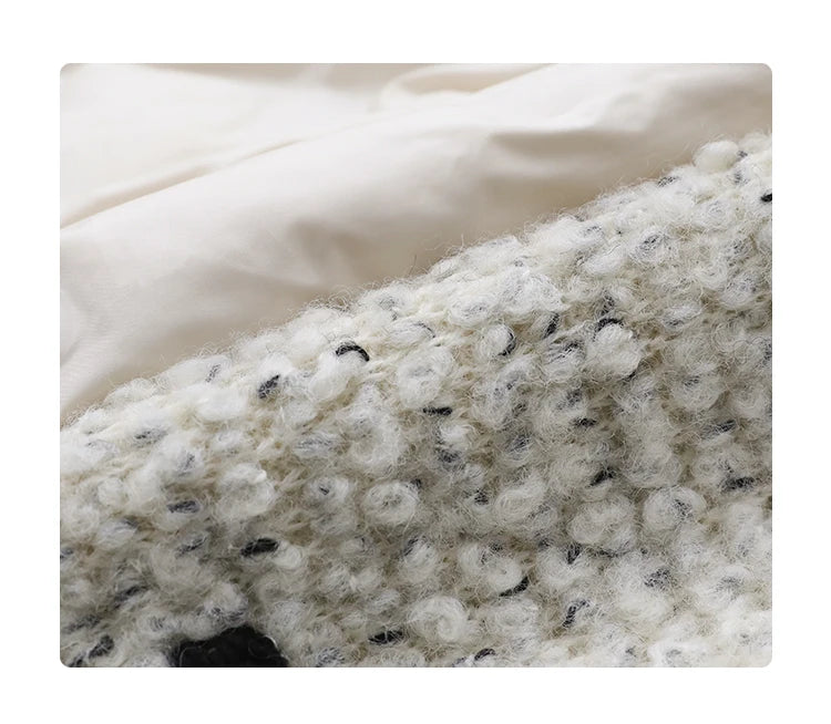 108 - Damen Wollmantel mit V-Ausschnitt Vintage