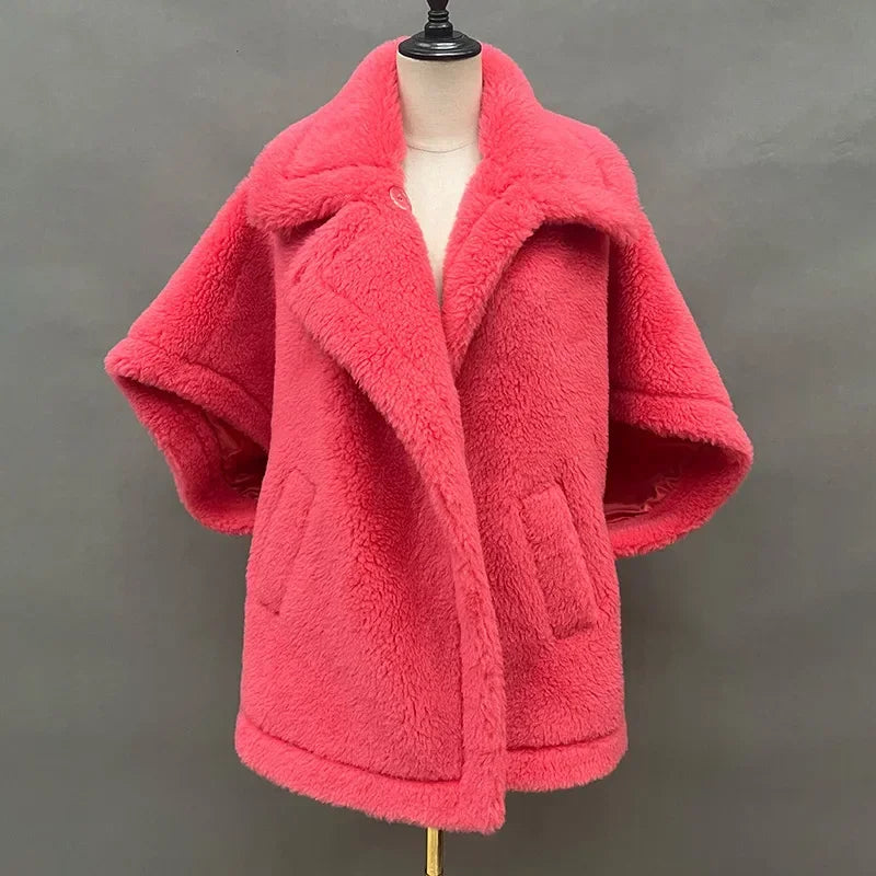 047 - Teddy Coat Damen – Echtfell & Warm