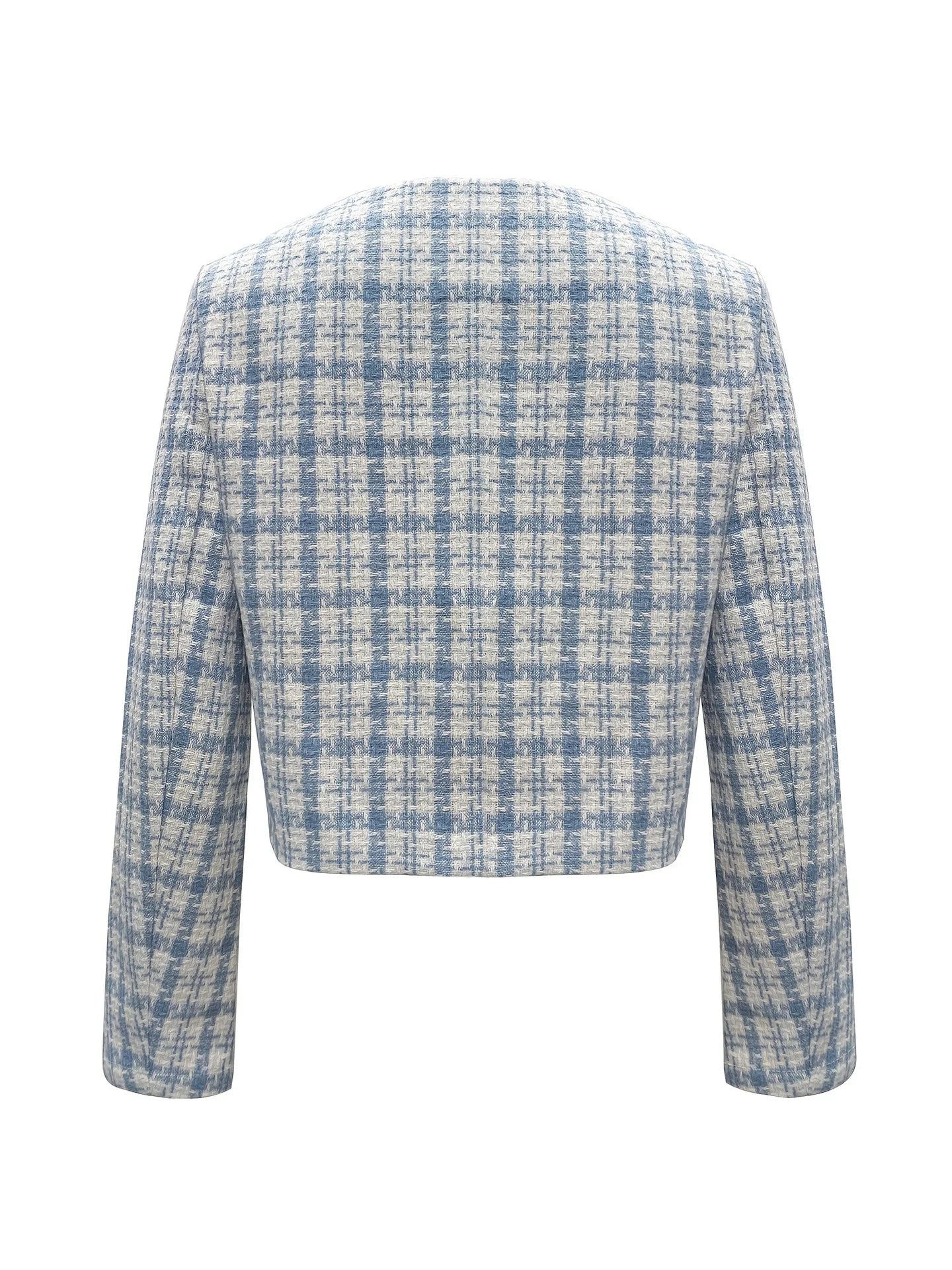 085 - Tweedjacke mit Hahnentritt-Print