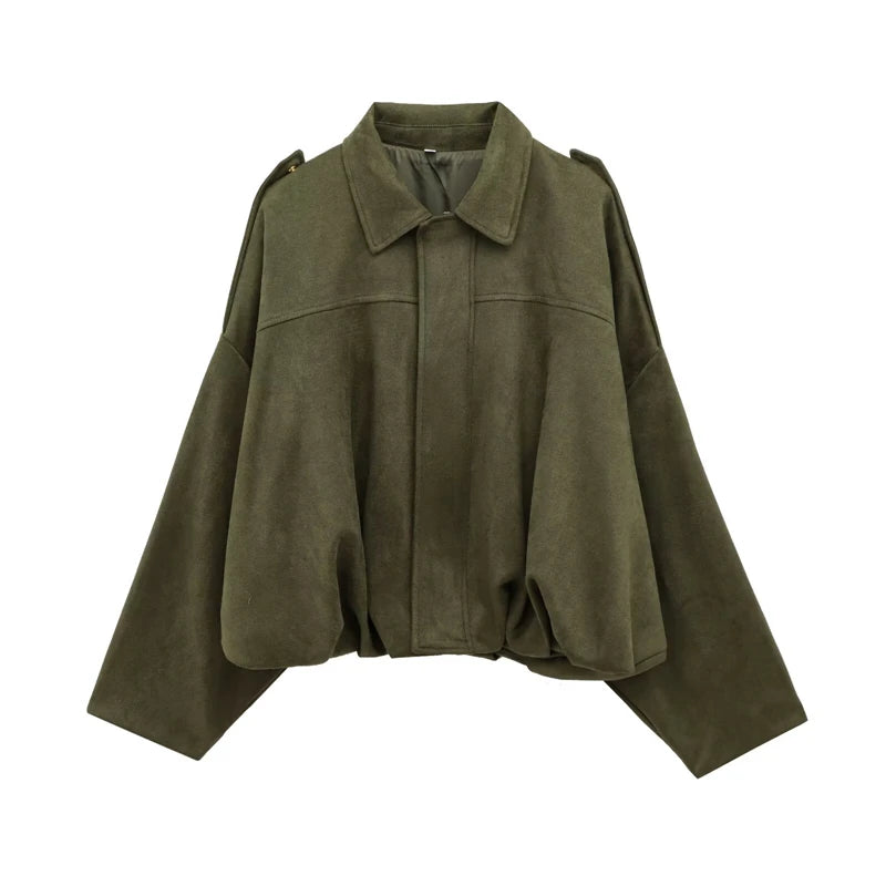 121 - Suede Bomberjacke Damen